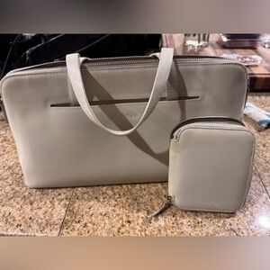 RARE Calvin Klein Leather Y2K Bag and Wallet Duo